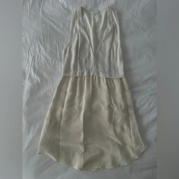 aritzia white silk dress Nopi Satin Dress